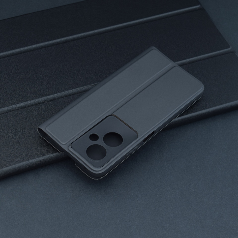 Husa pentru Oppo A79 5G / OnePlus Nord N30 SE, SKYDDAR INNOVATION, Magskin Book, tip Carte cu Portofel Interior, set cu sticker, Negru - 3 | YEO