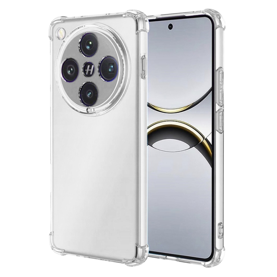 Husa pentru Oppo Find X8 Pro , SKYDDAR INNOVATION, Shockproof Clear din Silicon Slim, Transparenta, set cu sticker