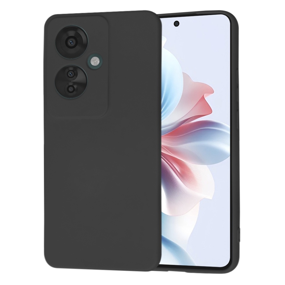 Husa pentru Oppo Reno11 F din Silicon Catifelat, Protectie Premium, Skyddar SoftElegance - Negru