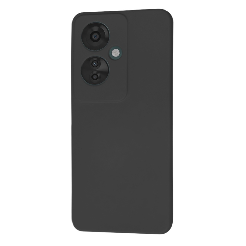 Husa pentru Oppo Reno11 F, SKYDDAR INNOVATION, din Silicon Catifelat, SoftElegance, set cu sticker, Negru - 2 | YEO