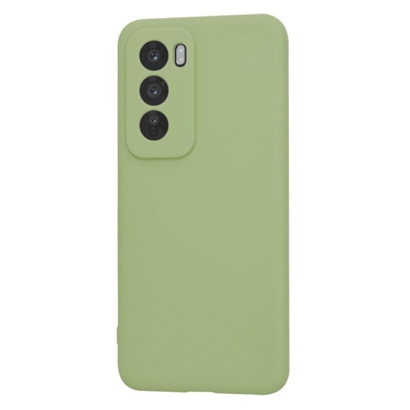 Husa pentru Oppo Reno12 Pro din Silicon Catifelat, Protectie Premium, Skyddar SoftElegance - Verde - 2 | YEO