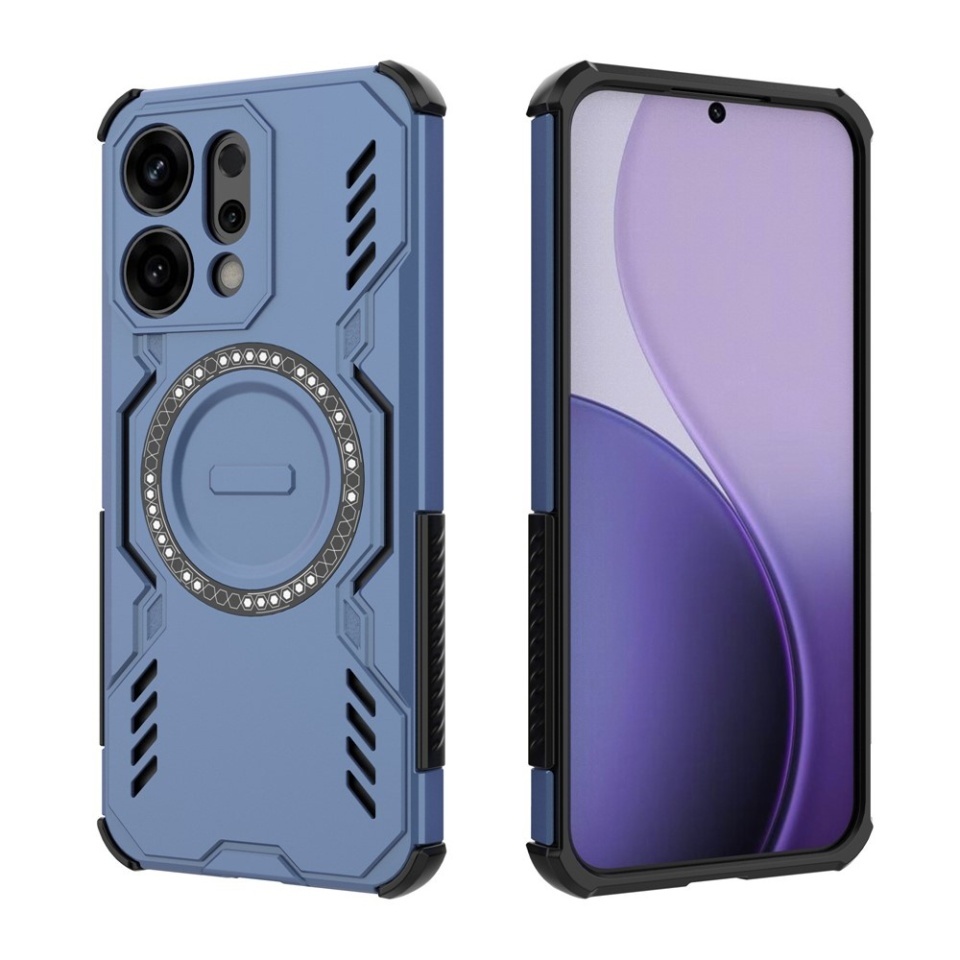 Husa pentru Oppo Reno14, SKYDDAR INOVATION, ArmorMag, Magsafe, set cu sticker, Albastru - 1 | YEO