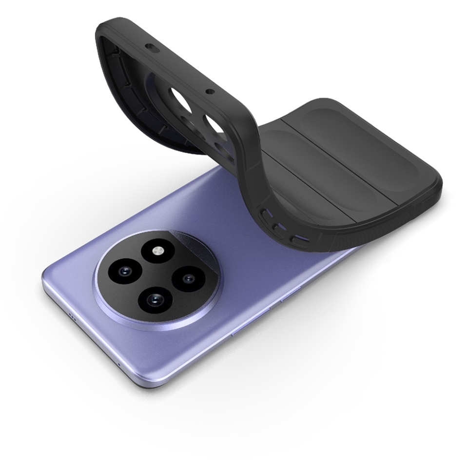 Husa pentru Realme 13 Pro / 13 Pro+ eleganta, din silicon mat, SKDR Vogue - Negru - 1 | YEO