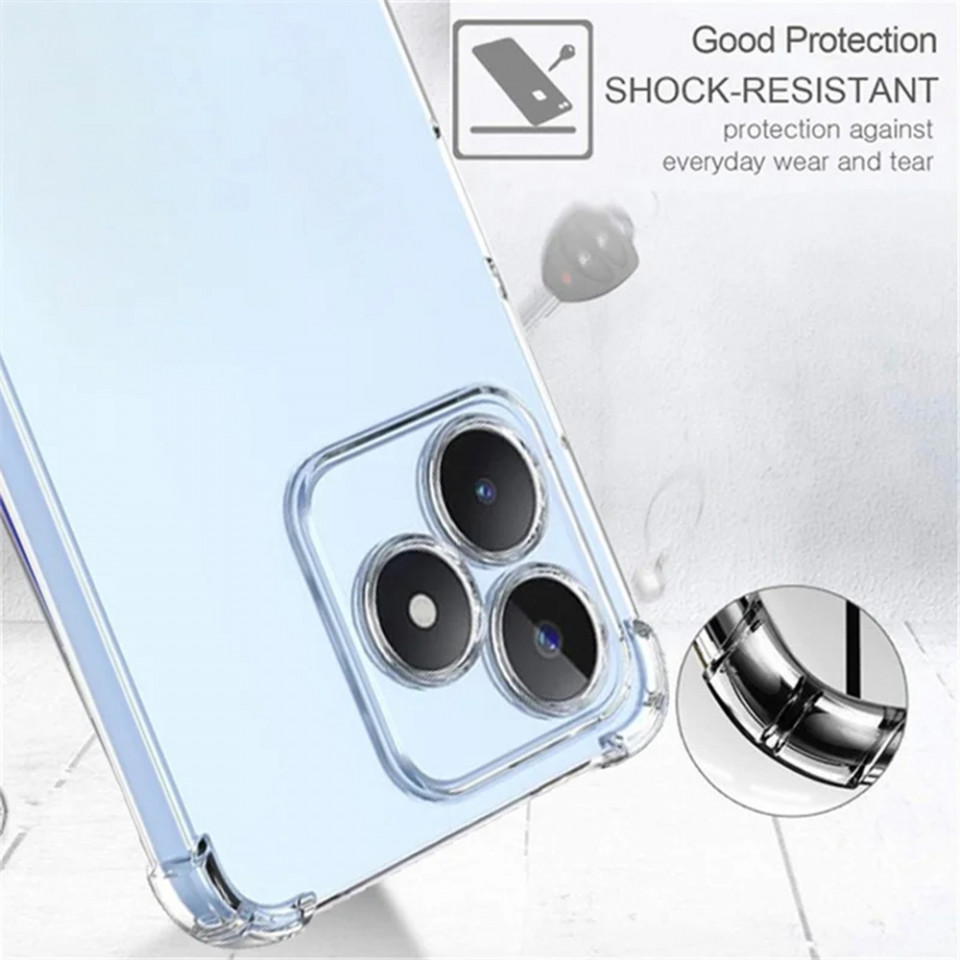 Husa pentru Realme C51 / Note 50 din silicon slim, anti soc, Skyddar Shock - Transparenta - 1 | YEO