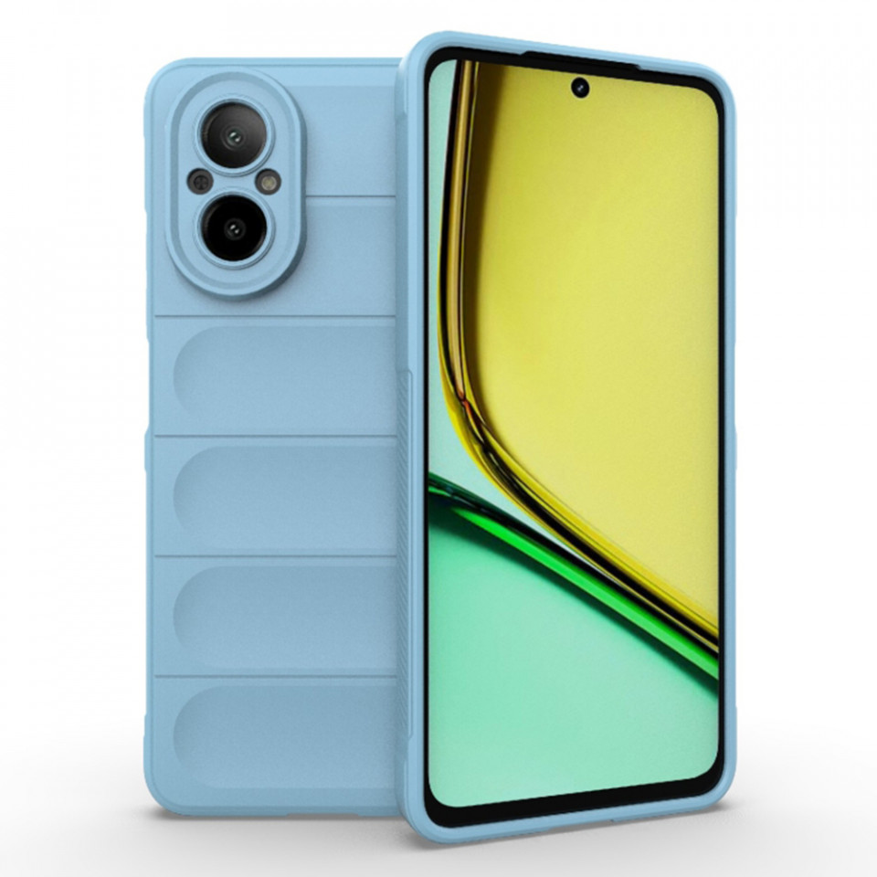 Husa pentru Realme C67 4G eleganta, din silicon mat, SKDR Vogue - Bleu