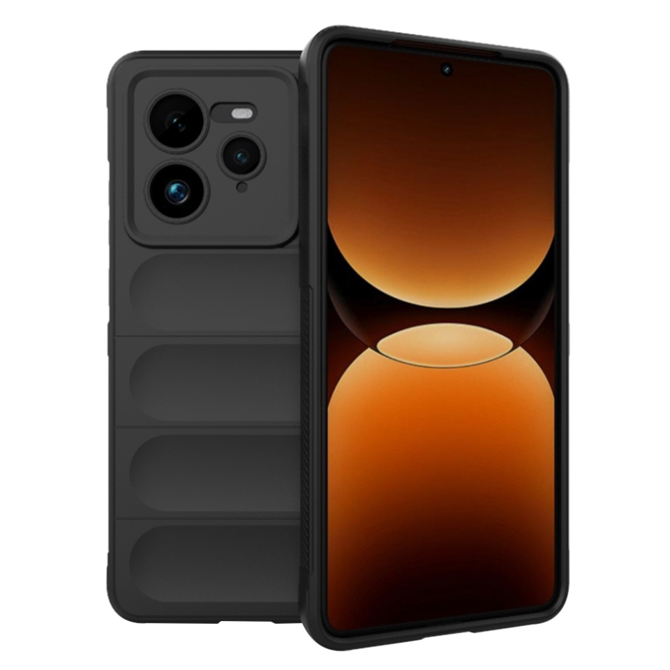 Husa pentru Realme GT 7 Pro eleganta, din silicon mat, Vogue - Negru