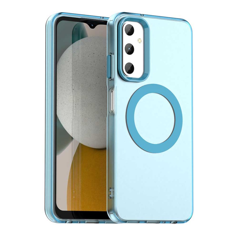 Husa pentru Samsung Galaxy A05s, SKYDDAR INOVATION, CandyCase, Magsafe, set cu sticker, Albastru