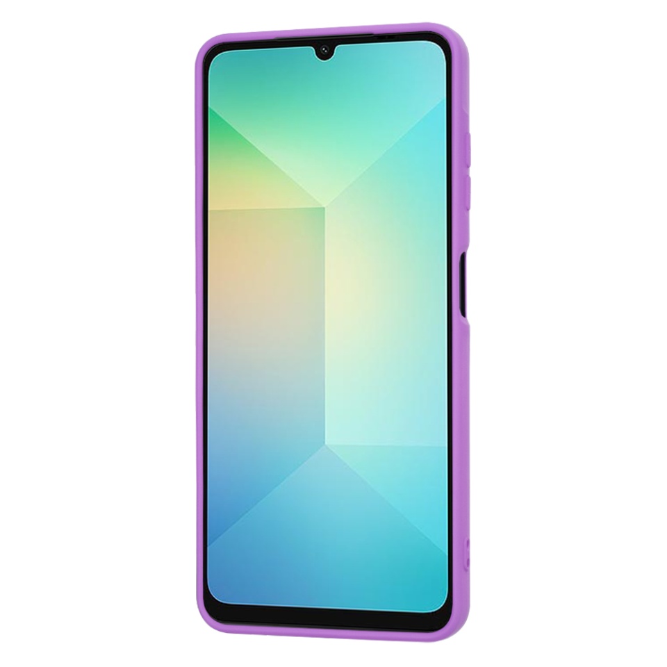 Husa pentru Samsung Galaxy A06 din Silicon Catifelat, Protectie Premium, Skyddar SoftElegance - Mov - 1 | YEO