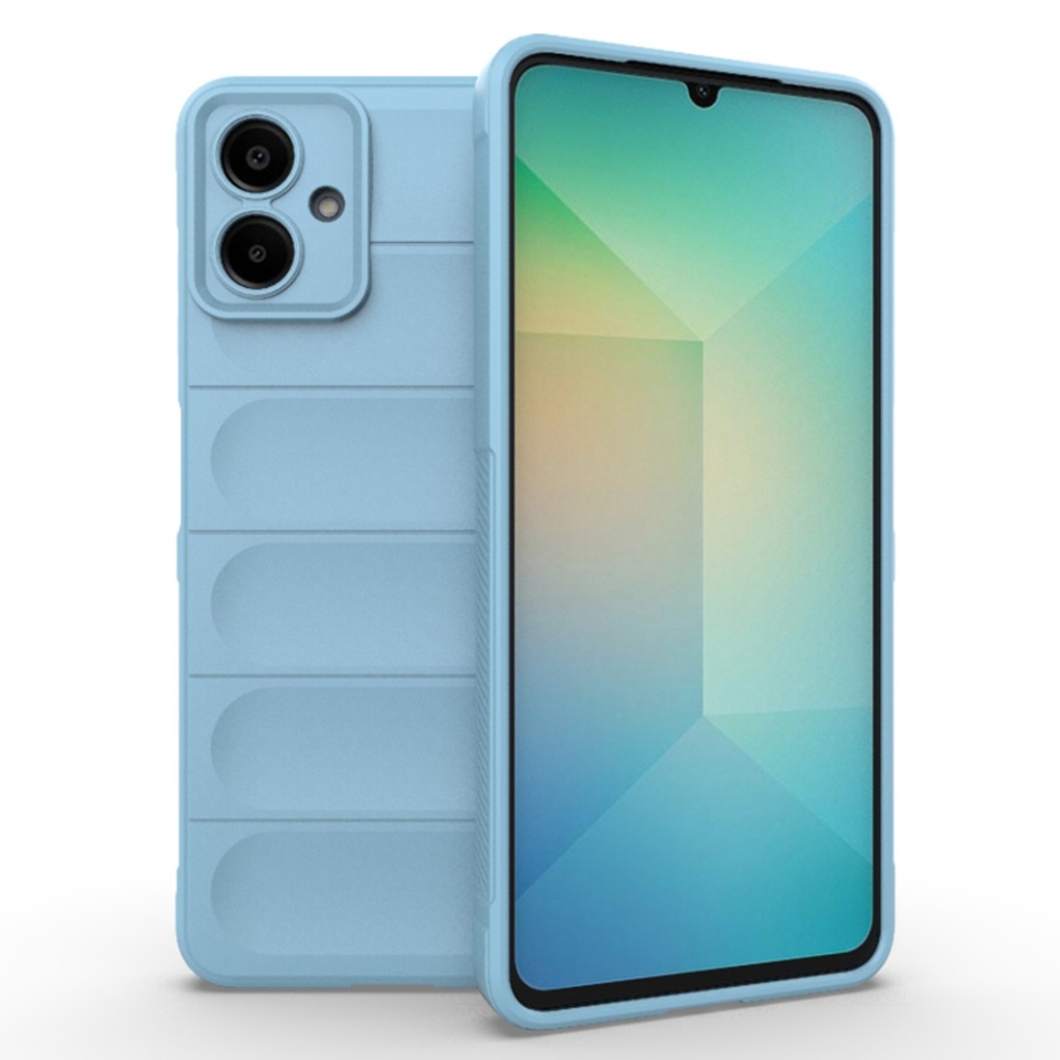 Husa pentru Samsung Galaxy A06 eleganta, din silicon mat, SKDR Vogue - Bleu