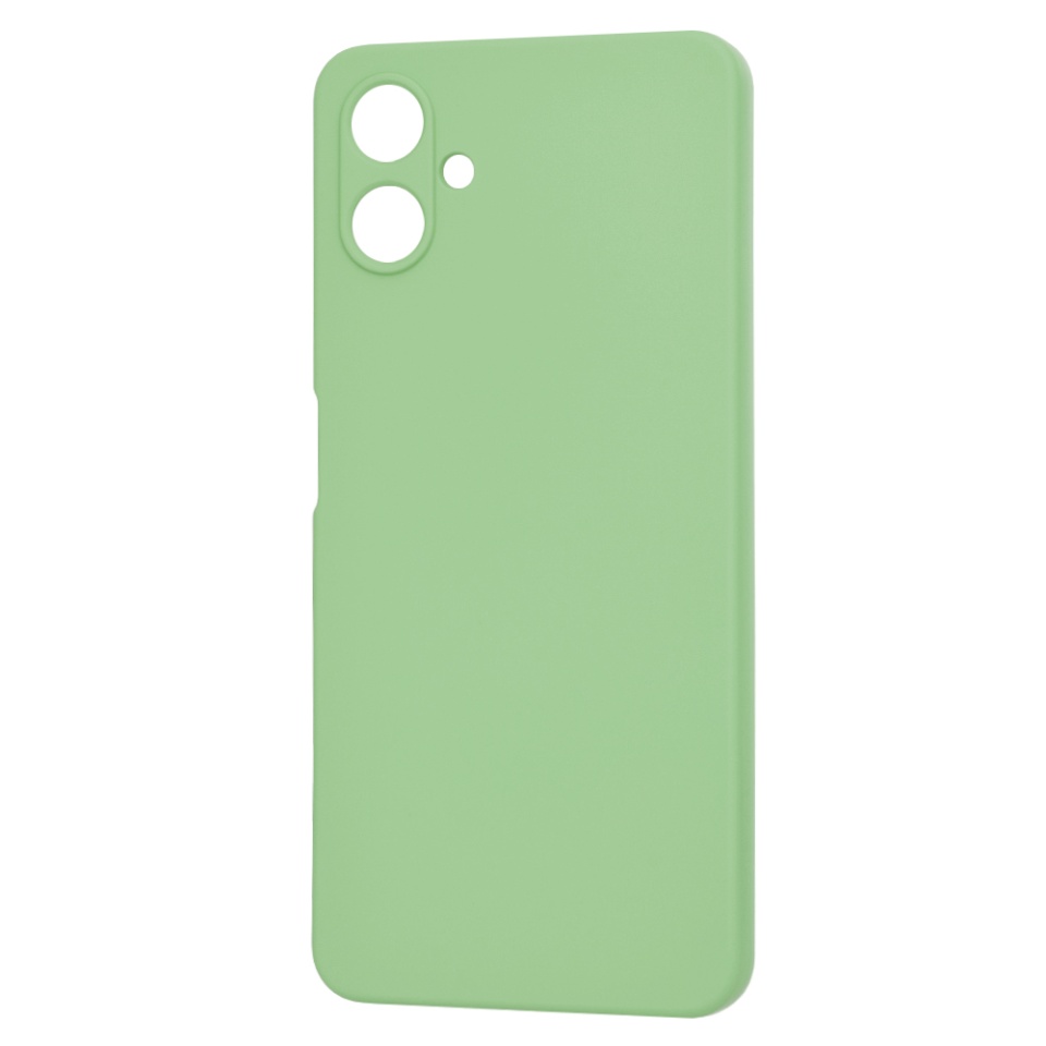Husa pentru Samsung Galaxy A06, SKYDDAR INNOVATION, din Silicon Catifelat, SoftElegance , Verde deschis, set cu sticker - 3 | YEO