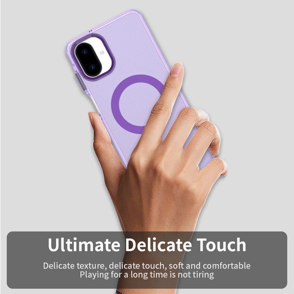 Husa pentru Samsung Galaxy A07 4G, SKYDDAR INOVATION, CandyCase, Magsafe, set cu sticker, Mov - 1 | YEO