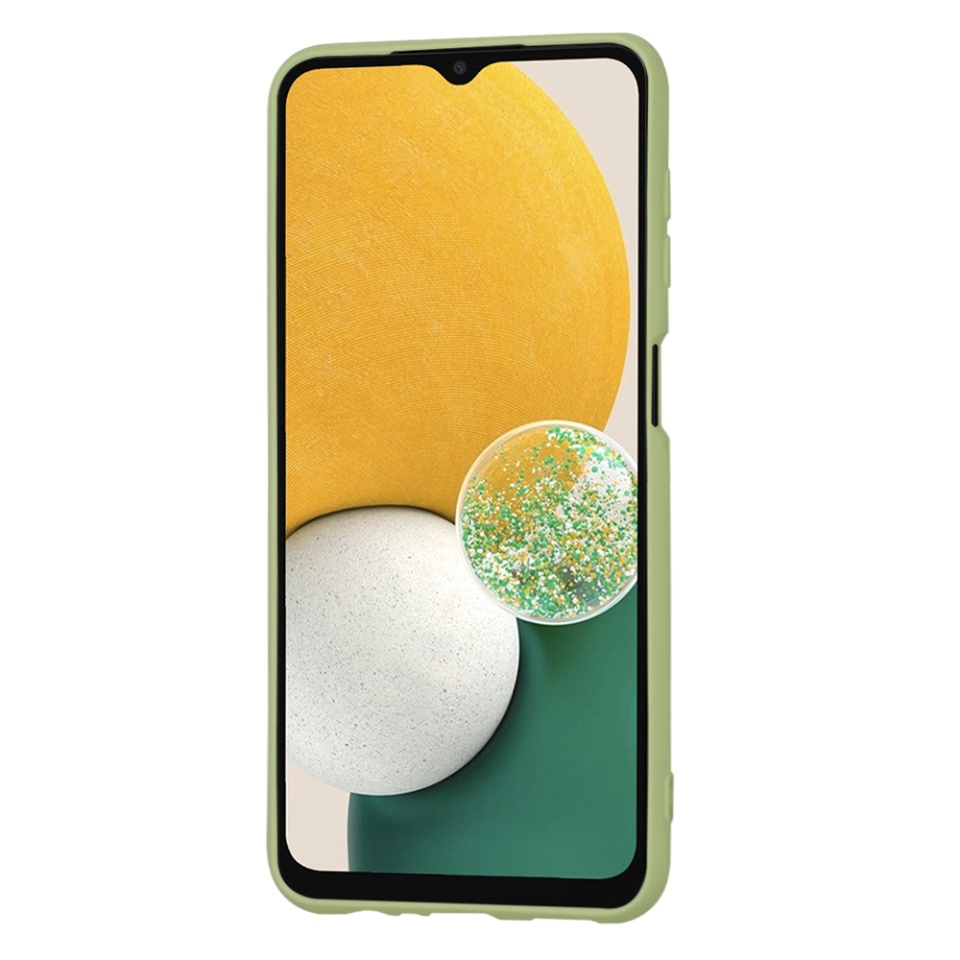 Husa pentru Samsung Galaxy A13 5G / Galaxy A04S din Silicon Catifelat, Protectie Premium, Skyddar SoftElegance - Verde - 2 | YEO