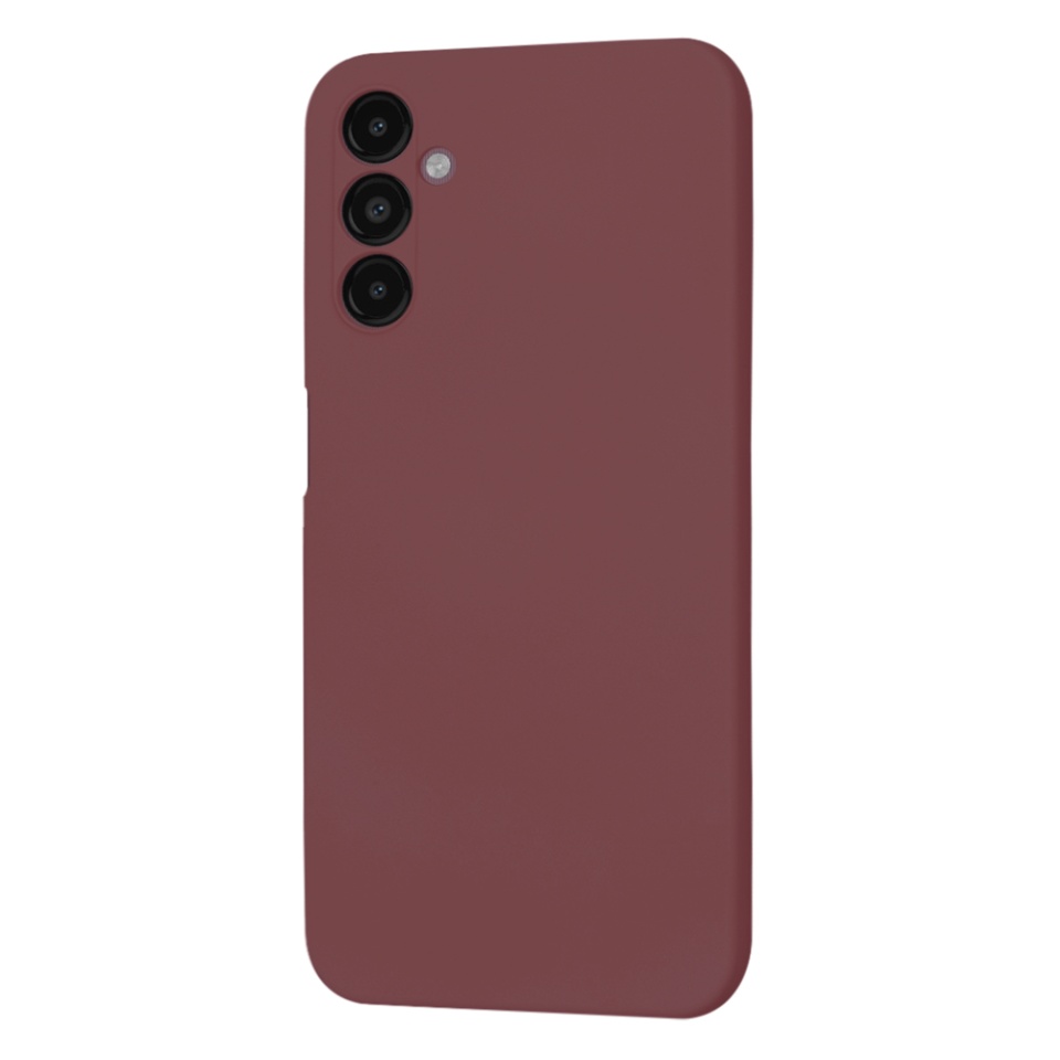 Husa pentru Samsung Galaxy A14 5G / Galaxy A14 4G din Silicon Catifelat, Protectie Premium, Skyddar SoftElegance - Bordo - 3 | YEO