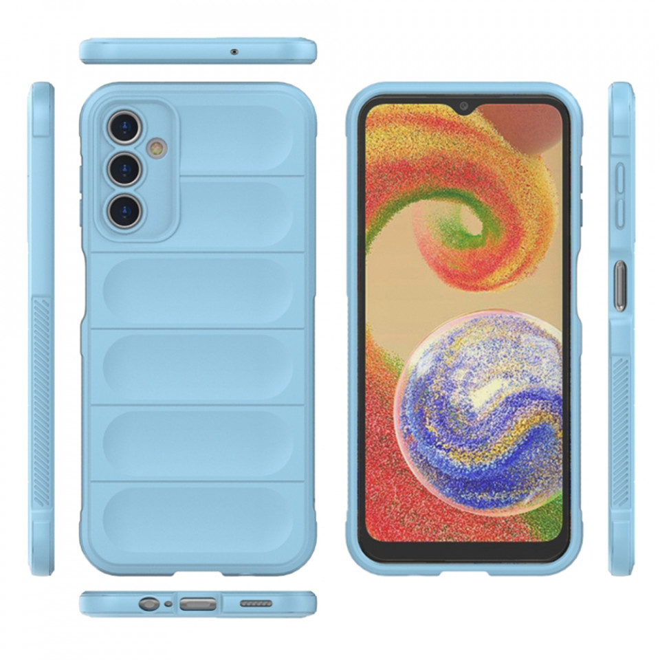 Husa pentru Samsung Galaxy A14 5G / Galaxy A14 4G eleganta, din silicon mat, SKDR Vogue - Negru - 2 | YEO