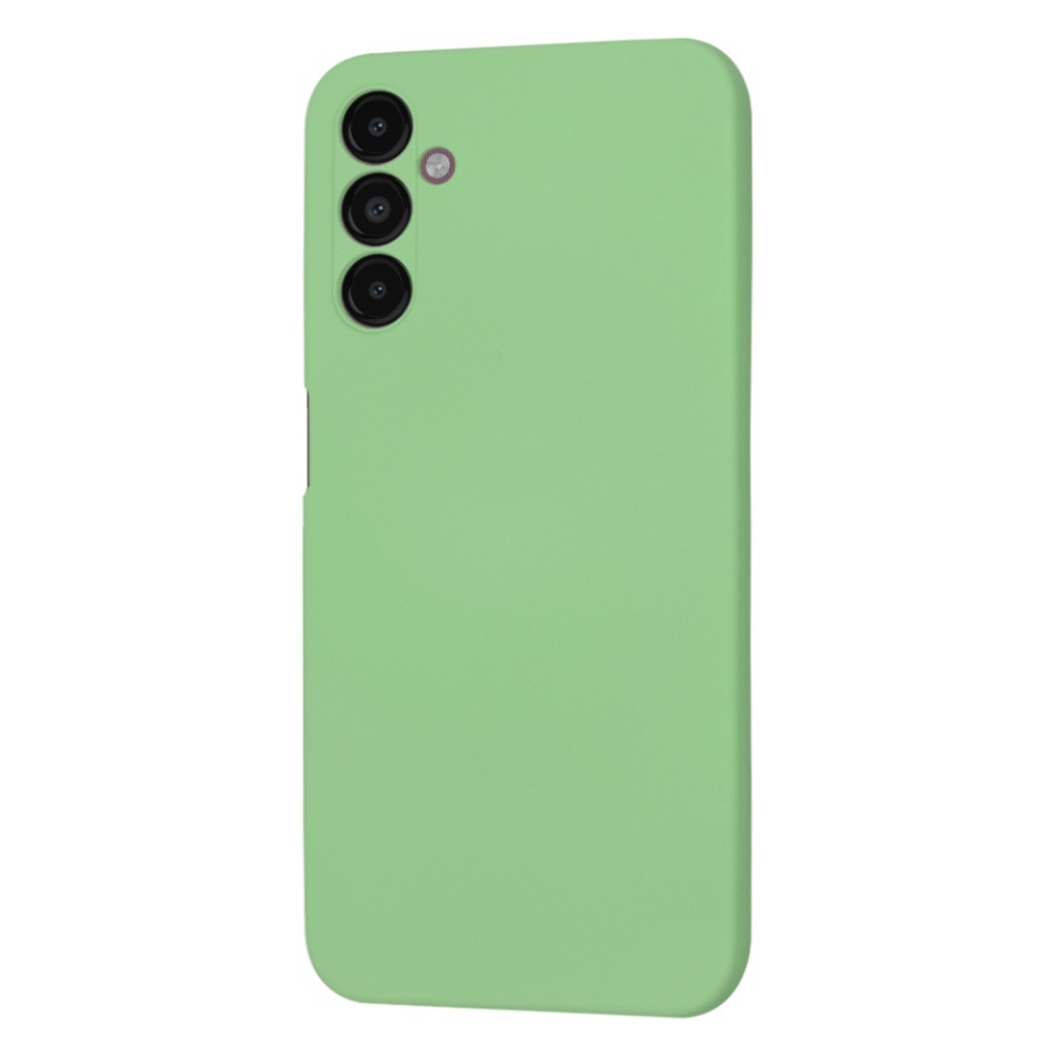 Husa pentru Samsung Galaxy A14 5G / Galaxy A14 4G, SKYDDAR INNOVATION, din Silicon Catifelat, SoftElegance, set cu sticker, Verde deschis - 2 | YEO