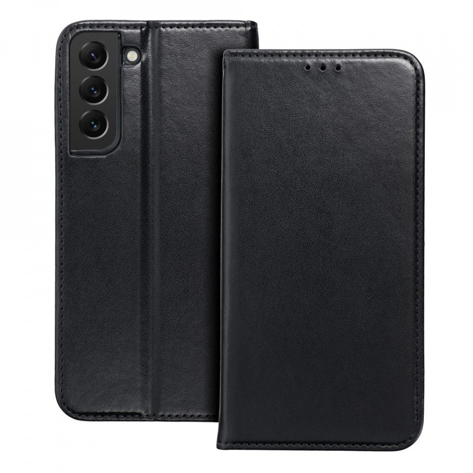 Husa pentru Samsung Galaxy A14 5G tip carte, Skyddar Smart Magnet - Negru - 1 | YEO