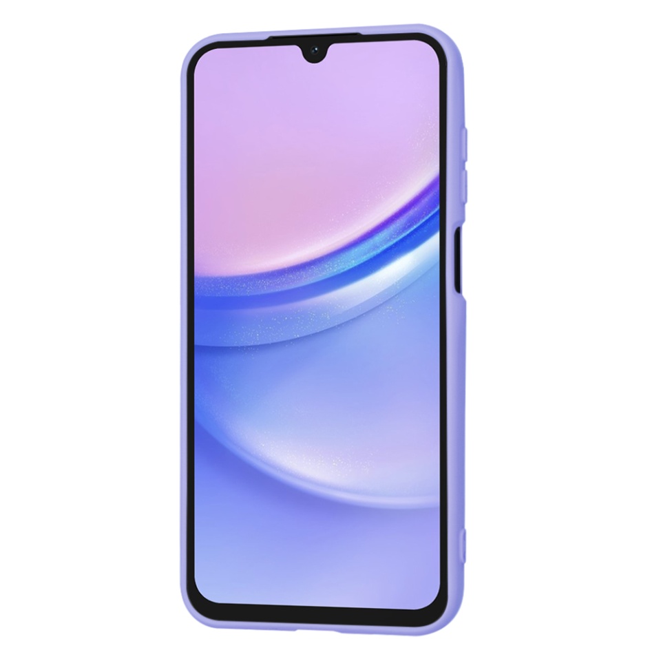 Husa pentru Samsung Galaxy A15 4G / Galaxy A15 5G, SKYDDAR INNOVATION, din Silicon Catifelat, SoftElegance , Violet, set cu sticker - 2 | YEO