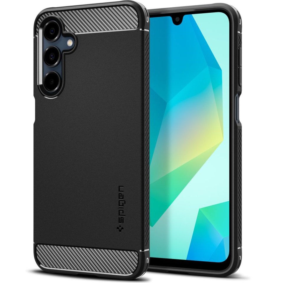 Husa pentru Samsung Galaxy A16 4G / Galaxy A16 5G, Spigen Rugged Armor - Negru