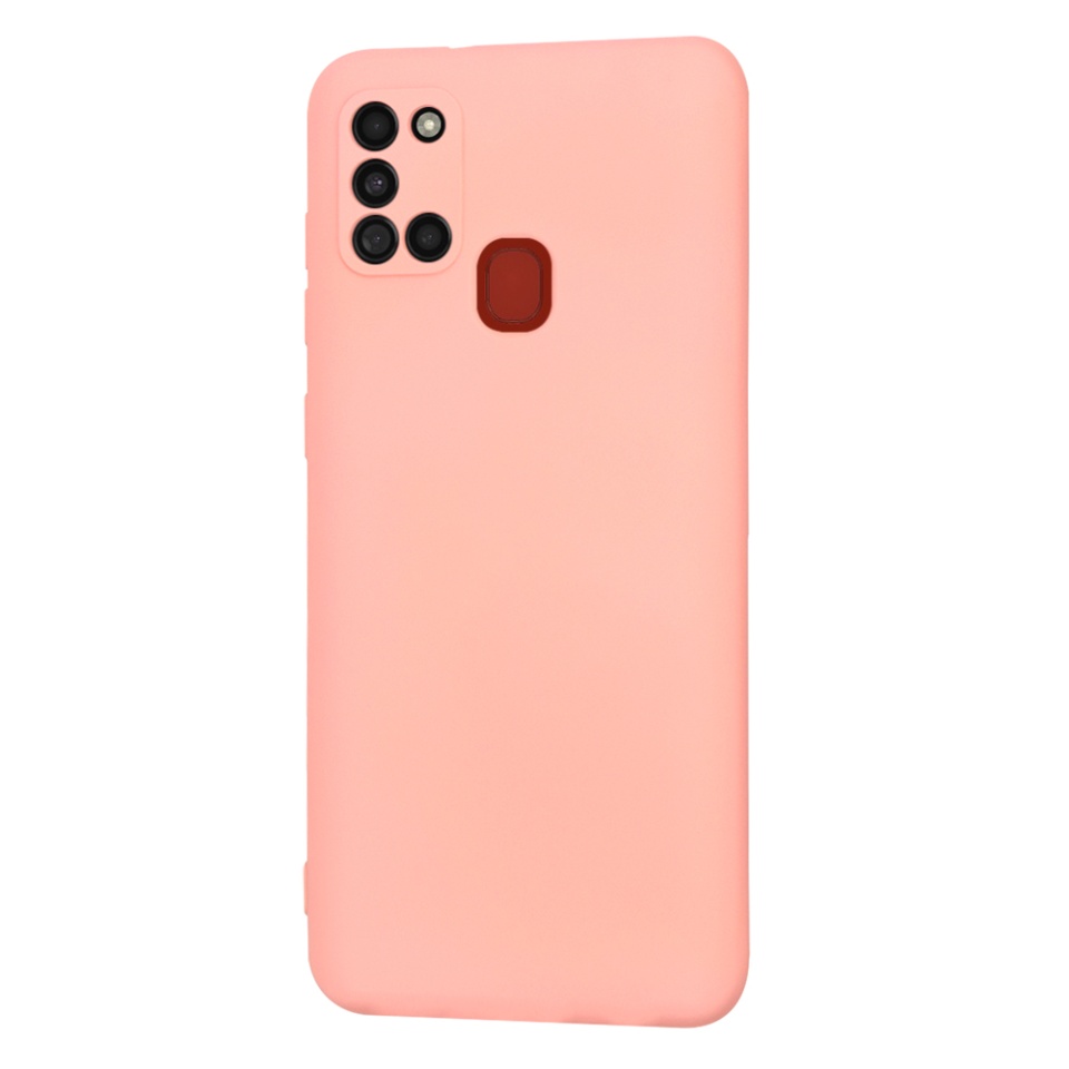 Husa pentru Samsung Galaxy A21s din Silicon Catifelat, Protectie Premium, Skyddar SoftElegance - Roz - 3 | YEO