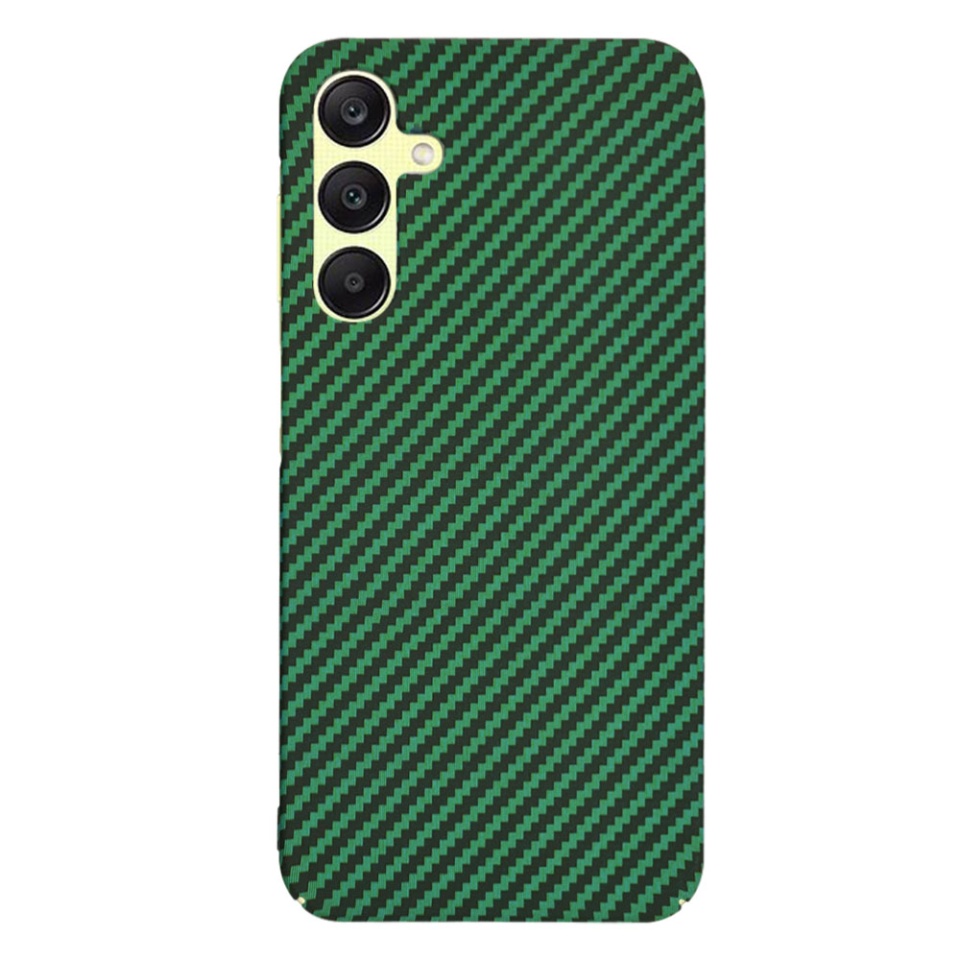 Husa pentru Samsung Galaxy A25 5G, SKYDDAR INNOVATION, Carbonite FiberShell, Verde, set cu sticker - 3 | YEO