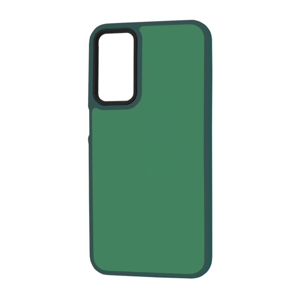 Husa pentru Samsung Galaxy A25 5G, SKYDDAR INNOVATION, HaloFrost, AntiSoc, Verde inchis, set cu sticker - 3 | YEO