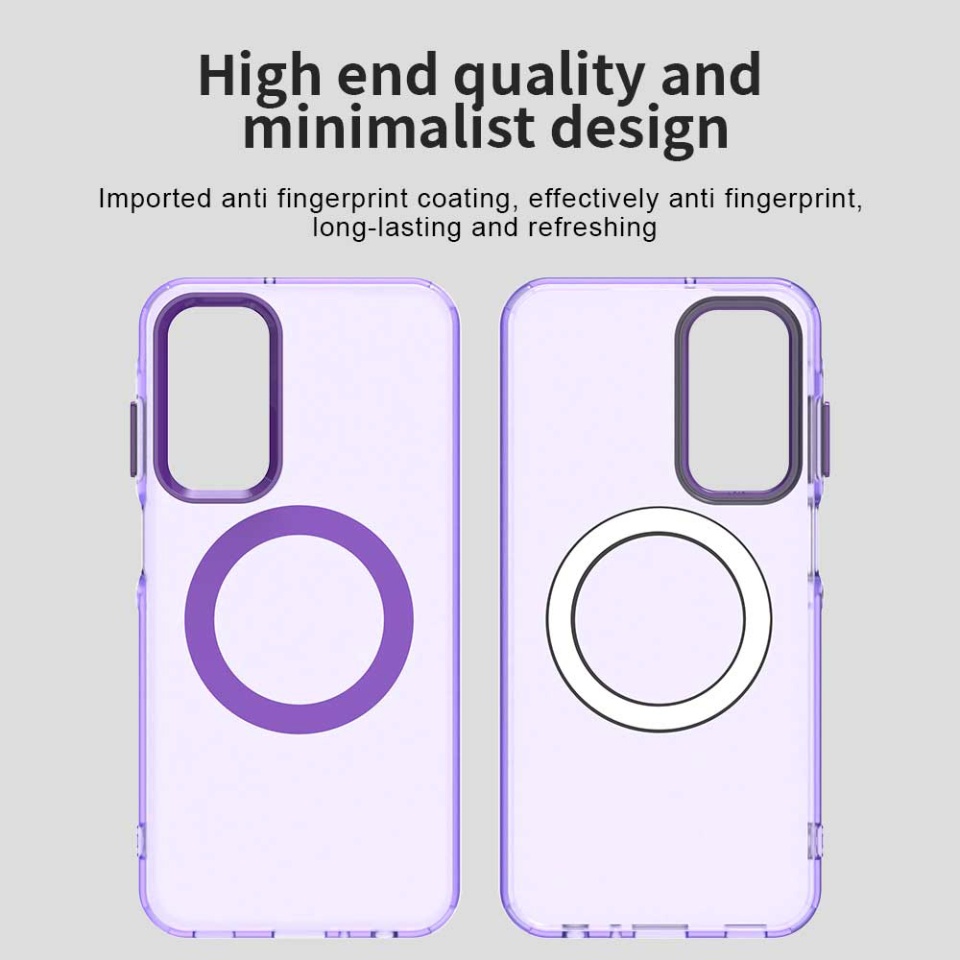 Husa pentru Samsung Galaxy A25 5G, SKYDDAR INOVATION, CandyCase, Magsafe, set cu sticker, Mov - 2 | YEO