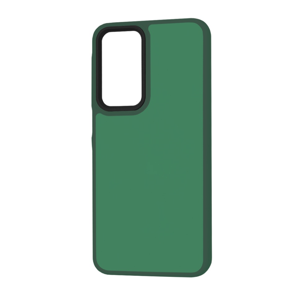 Husa pentru Samsung Galaxy A26 5G, SKYDDAR INNOVATION, HaloFrost, AntiSoc, Verde inchis, set cu sticker - 3 | YEO