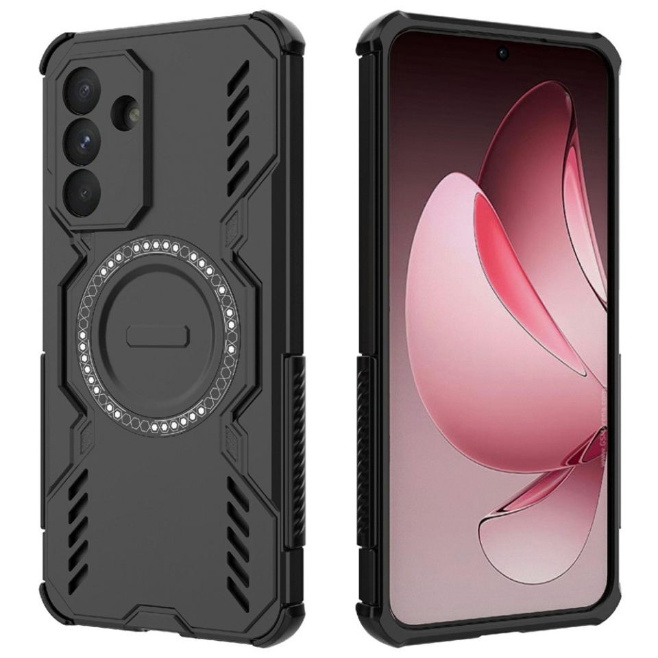 Husa pentru Samsung Galaxy A36 5G, SKYDDAR INOVATION, ArmorMag, Magsafe, set cu sticker, Negru - 1 | YEO