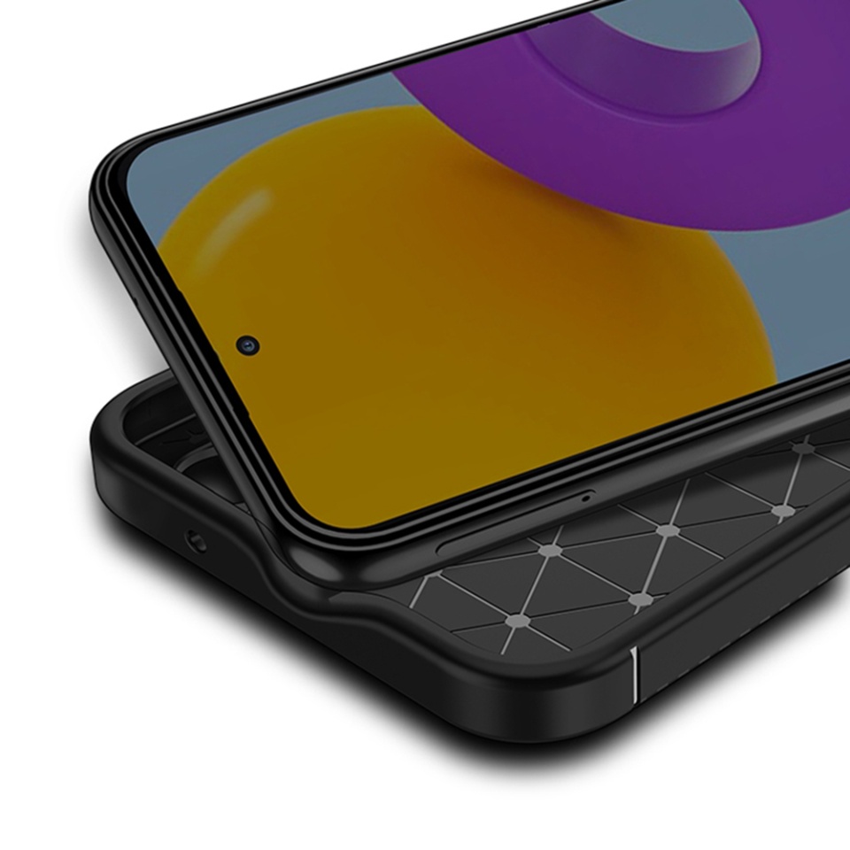 Husa pentru Samsung Galaxy A54, SKYDDAR INNOVATION, CarbonFiber, Antisoc, Negru, set cu sticker - 1 | YEO