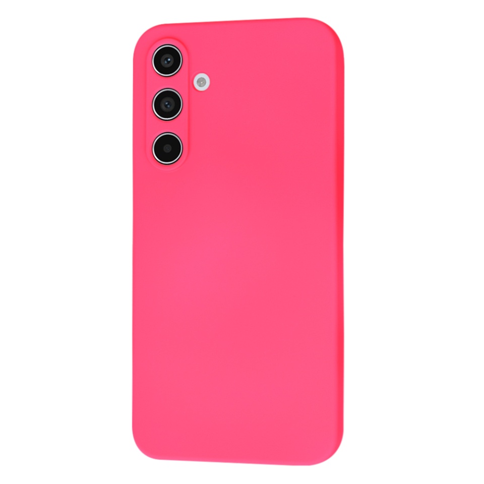 Husa pentru Samsung Galaxy A55 5G din Silicon Catifelat, Protectie Premium, Skyddar SoftElegance Magsafe - Fucsia - 1 | YEO