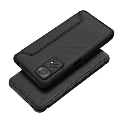 Husa pentru Samsung Galaxy A56 5G, SKYDDAR INNOVATION, RAZOR, Inchidere Magnetica, Buzunar Interior, Antisoc, Negru, set cu sticker