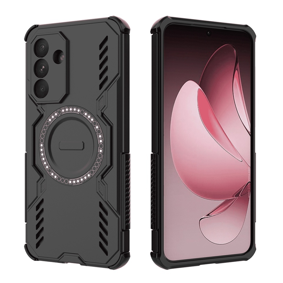 Husa pentru Samsung Galaxy A56 5G, SKYDDAR INOVATION, ArmorMag, Magsafe, set cu sticker, Negru - 1 | YEO