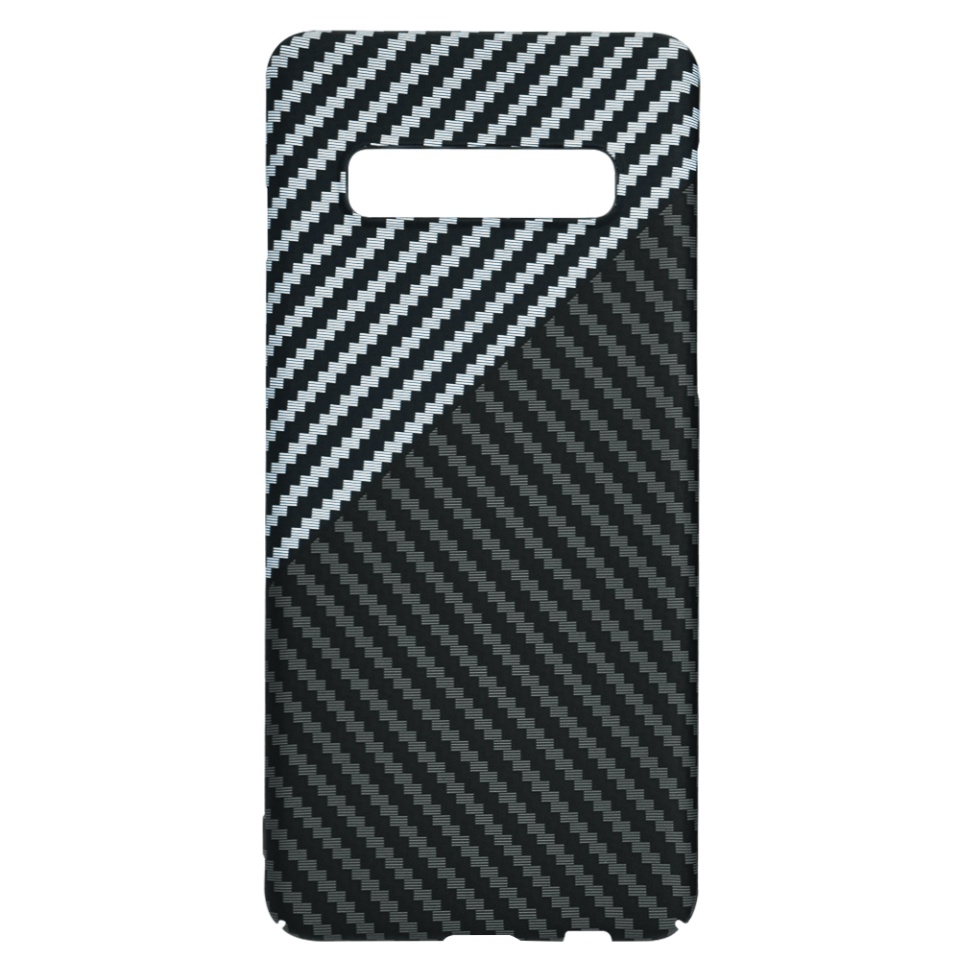 Husa pentru Samsung Galaxy S10, Finisaj Premium cu Textura de Carbon, Design Elegant, SKDR CarbonFlex - Gri - 1 | YEO