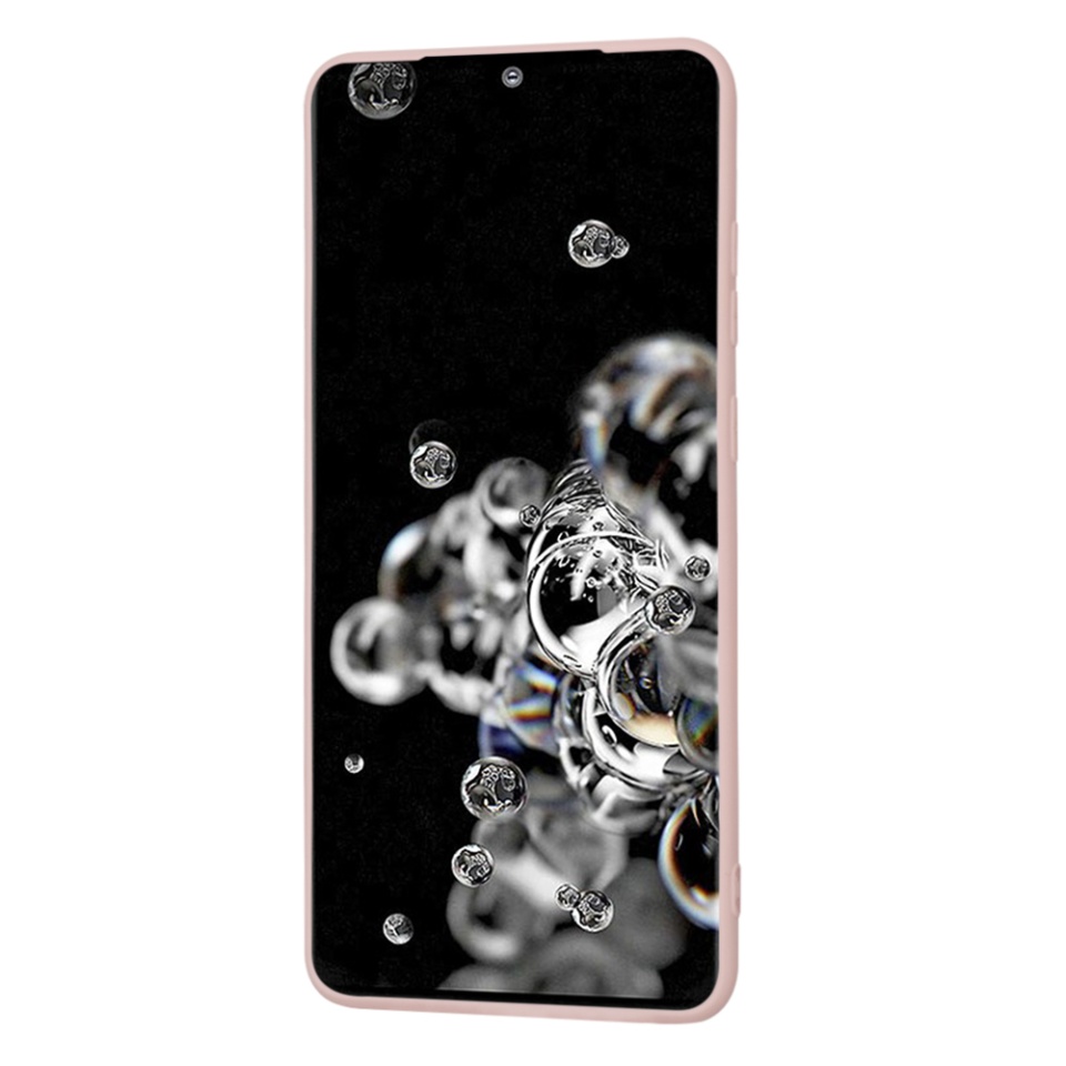 Husa pentru Samsung Galaxy S20 Ultra 5G / Galaxy S20 Ultra din Silicon Catifelat, Protectie Premium, Skyddar SoftElegance - Roz pudra - 2 | YEO