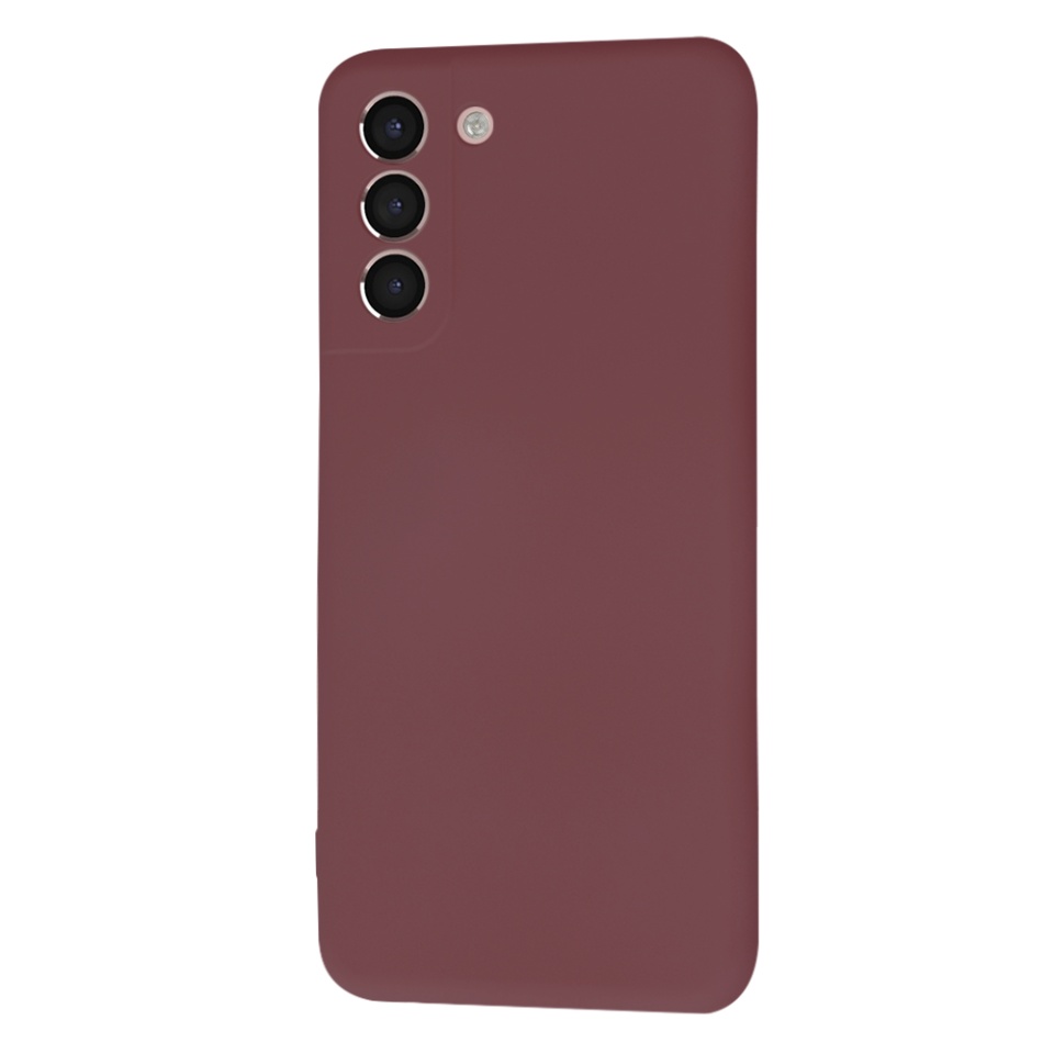 Husa pentru Samsung Galaxy S21 5G din Silicon Catifelat, Protectie Premium, Skyddar SoftElegance MagSafe - Bordo - 2 | YEO