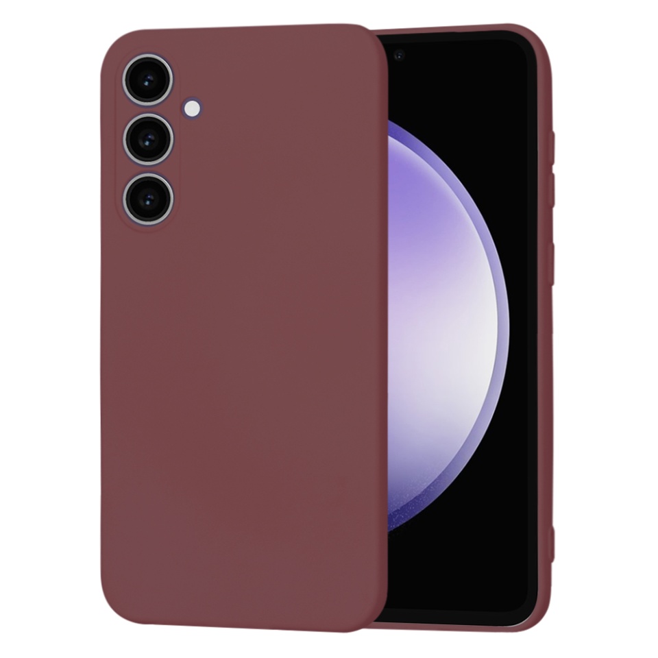 Husa pentru Samsung Galaxy S23 FE din Silicon Catifelat, Protectie Premium, Skyddar SoftElegance MagSafe - Bordo