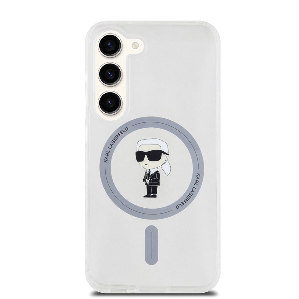 Husa pentru Samsung Galaxy S23, Karl Lagerfeld, IML MagSafe, Transparenta - 2 | YEO