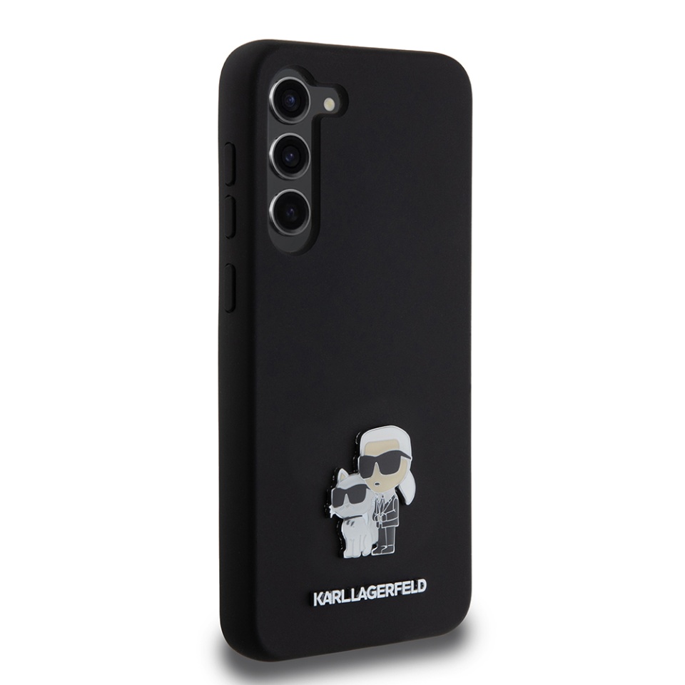 Husa pentru Samsung Galaxy S23 Plus, Silicone, Karl Lagerfeld, Negru - 3 | YEO