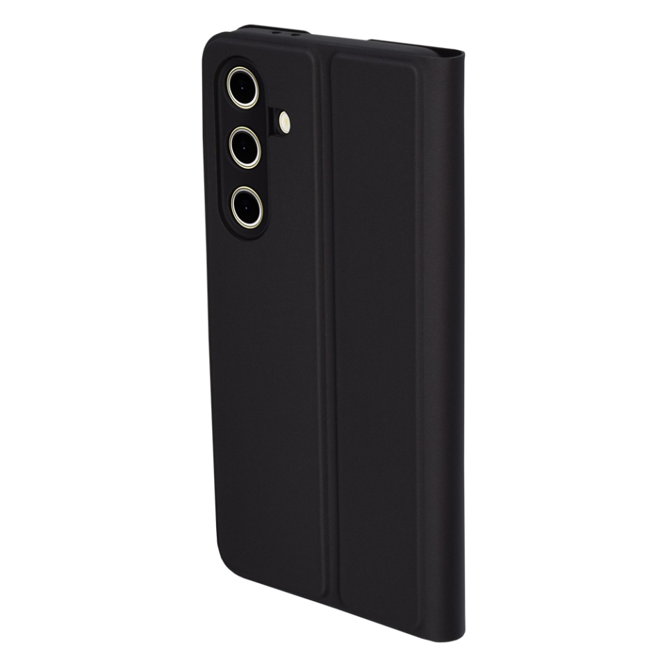 Husa pentru Samsung Galaxy S24 FE, SKYDDAR INNOVATION, Magskin Book, tip Carte cu Portofel Interior, set cu sticker, Negru - 2 | YEO