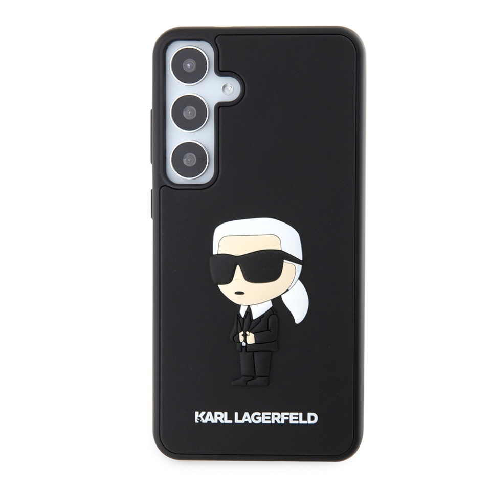 Husa pentru Samsung Galaxy S24 Plus, 3D Design, Karl Lagerfeld, Negru - 1 | YEO