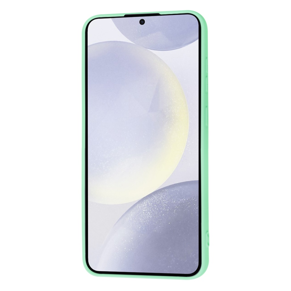 Husa pentru Samsung Galaxy S24 Plus din Silicon Catifelat, Protectie Premium, Skyddar SoftElegance MagSafe - Verde deschis - 1 | YEO