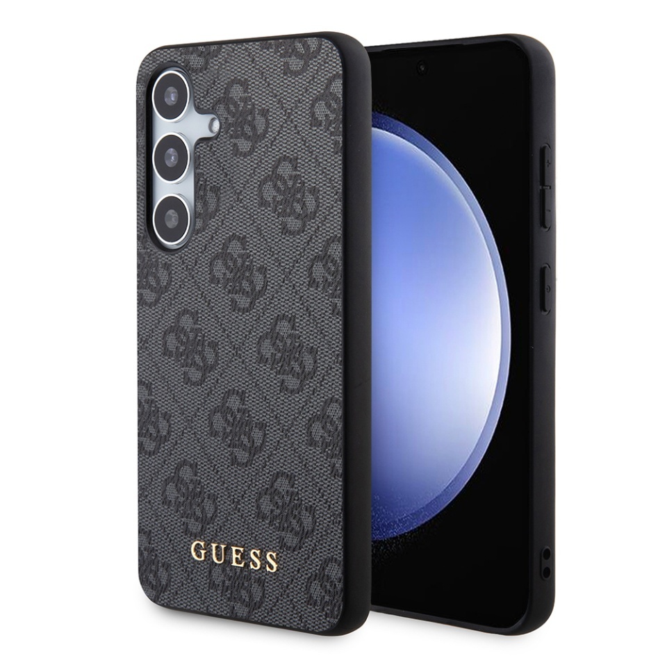 Husa pentru Samsung Galaxy S24 Plus, Guess, Hardcase 4G Metal Gold Logo, Negru