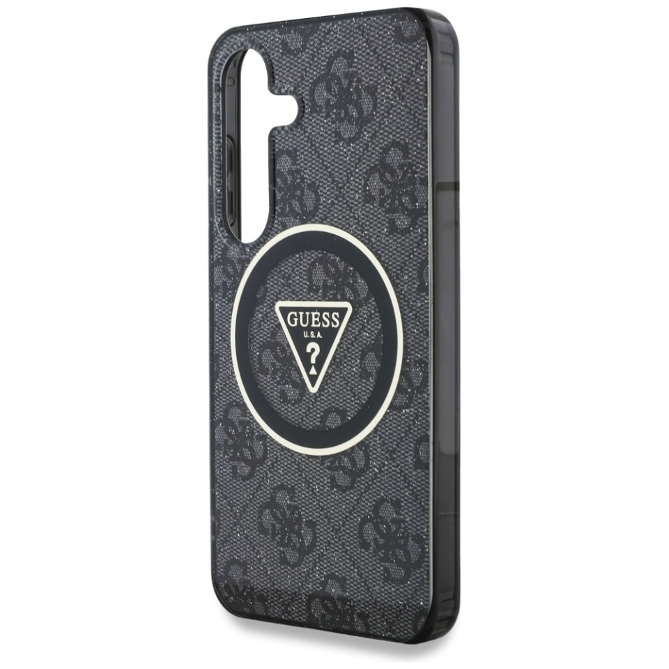 Husa pentru Samsung Galaxy S25 IML Glitter Circle MagSafe, Guess - Negru - 1 | YEO