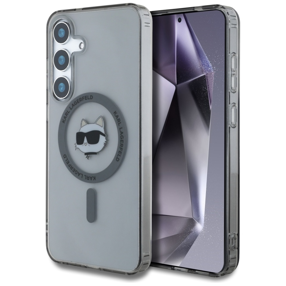 Husa pentru Samsung Galaxy S25 Plus, Karl Lagerfeld, IML MagSafe, Negru