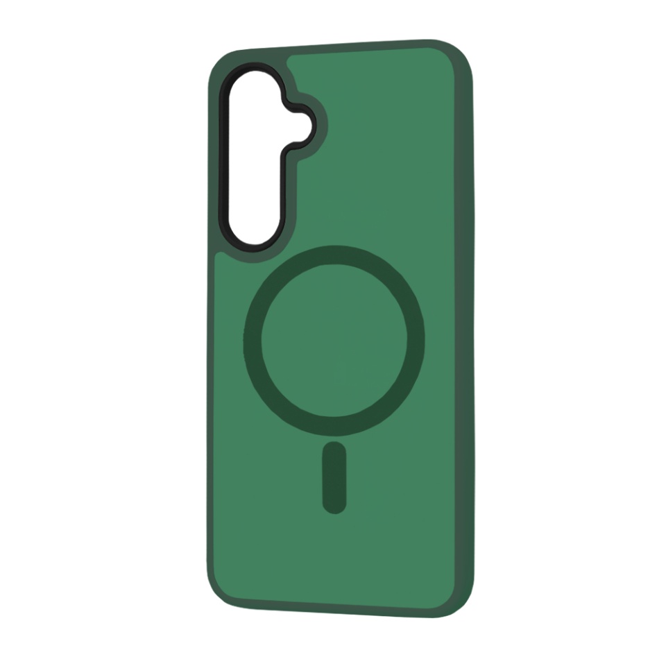 Husa pentru Samsung Galaxy S25, SKYDDAR INNOVATION, HaloFrost MagSafe, Antisoc, set cu sticker, Verde inchis - 3 | YEO