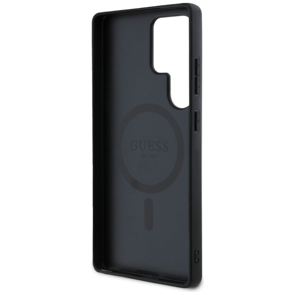 Husa pentru Samsung Galaxy S25 Ultra, Circle Classic Logo MagSafe, Guess, Roz - 3 | YEO