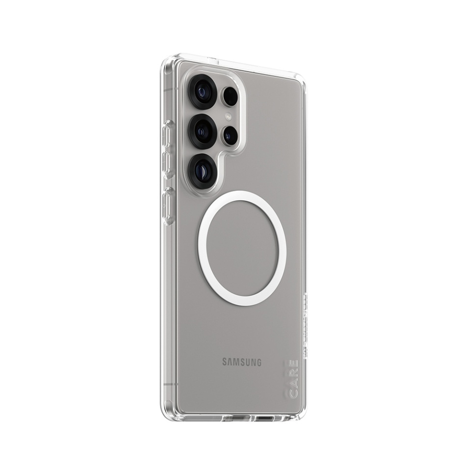 Husa pentru Samsung Galaxy S25 Ultra, PanzerGlass, CARE Flagship Urban Combat White Qi Compatible, Anti-Soc 4.8m, Anti-Ingalbenire, Design Slim, Compatibila MagSafe, Transparenta - 1 | YEO