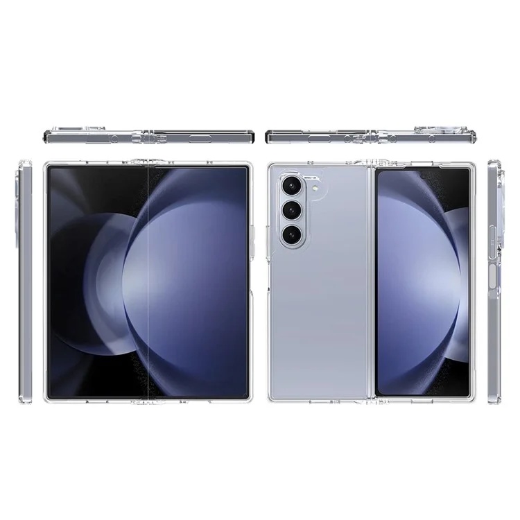Husa pentru Samsung Galaxy Z Fold6 din silicon transparent, SKDR ClearGuard - Transparent - 1 | YEO
