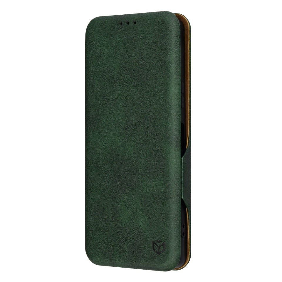 Husa pentru Sony Xperia 5 VI, SKYDDAR INNOVATION, Safe Wallet tip carte din Piele Ecologica, Suport Carduri, Inchidere Magnetica, Verde, set cu sticker - 3 | YEO