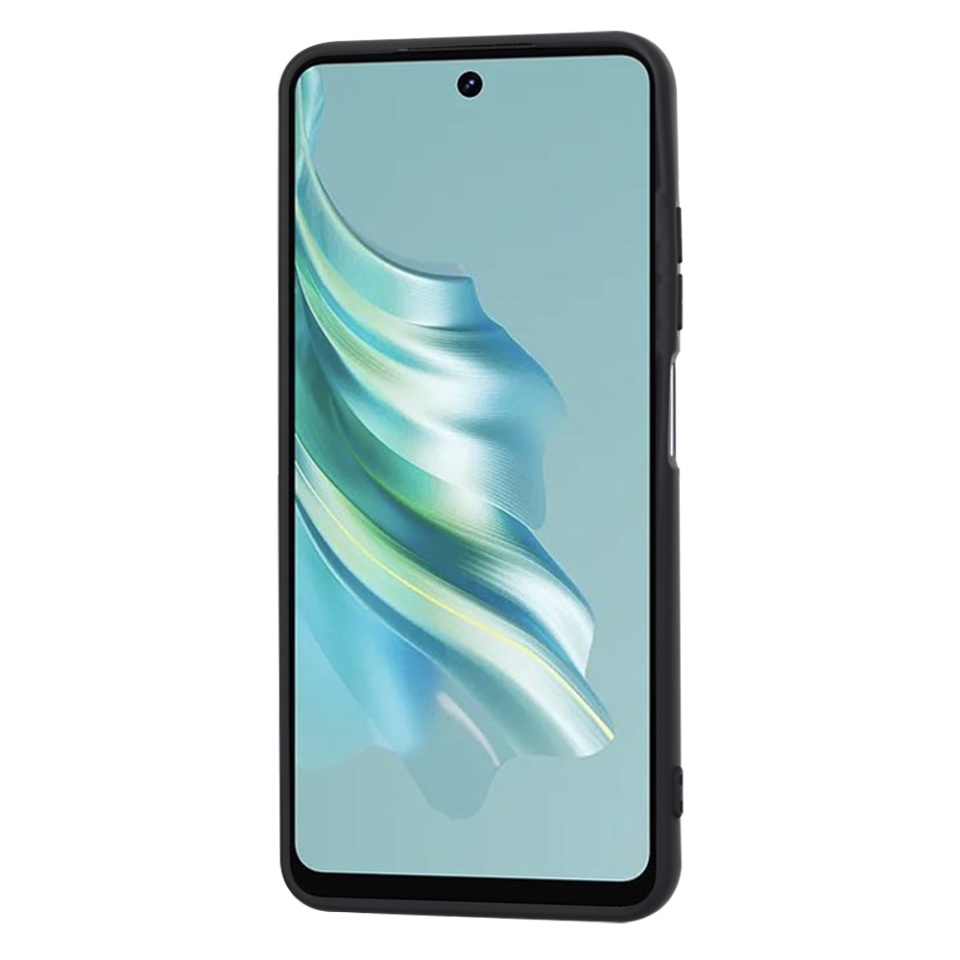 Husa pentru Tecno Spark 20 din Silicon Catifelat, Protectie Premium, Skyddar SoftElegance - Negru - 3 | YEO